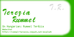 terezia rummel business card
