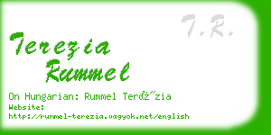 terezia rummel business card